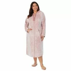 Plus Size Koolaburra By UGG Plush Hooded Zip Robe With Kangaroo Pocket Castlerock Grey -Koolaburra Boots Shop unnamed file 1109