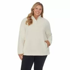 Plus Size Koolaburra By UGG Sherpa Pullover With Faux Suede Trim Blue -Koolaburra Boots Shop unnamed file 1281