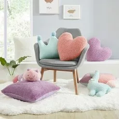 Koolaburra By UGG Shae Faux Fur Kids Throw Pillow Pink Salt -Koolaburra Boots Shop unnamed file 1311