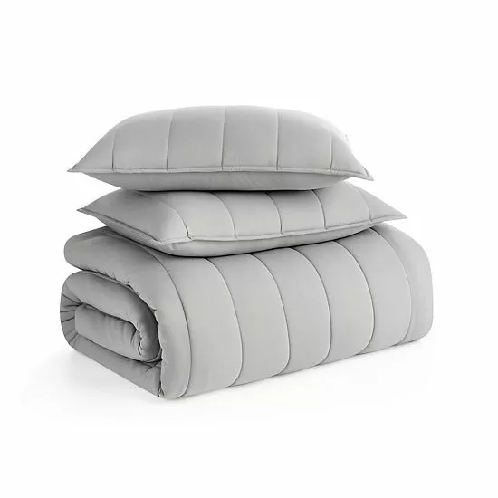 Koolaburra By UGG Koolawash Channel Comforter Set With Shams Seagrass 3 Koolaburra By UGG Koolawash Channel Comforter Set With Shams Seagrass - Image 3