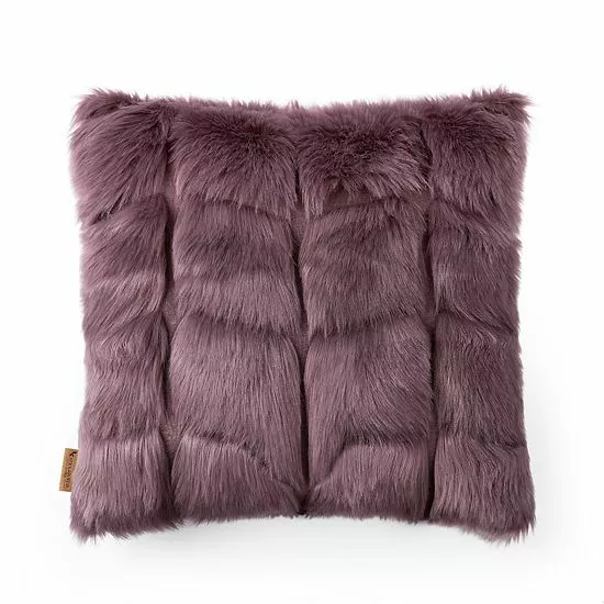Koolaburra By UGG Amaya Faux Fur Throw Pillow Dark Rose 4 Koolaburra By UGG Amaya Faux Fur Throw Pillow Dark Rose - Image 4