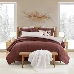 Koolaburra By UGG Lona Quilt Set With Shams Dark Rose -Koolaburra Boots Shop unnamed file 199