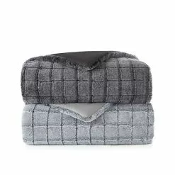 Koolaburra By UGG Izzel Faux Fur Comforter Set With Shams Cocoa Gray -Koolaburra Boots Shop unnamed file 345