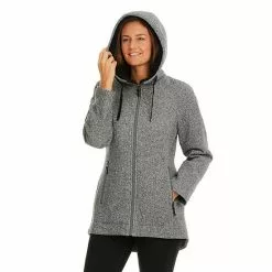 Women's Koolaburra By UGG Hooded Fleece Coat Salt Pepper -Koolaburra Boots Shop unnamed file 434