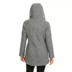 Women's Koolaburra By UGG Hooded Fleece Coat Salt Pepper -Koolaburra Boots Shop unnamed file 436