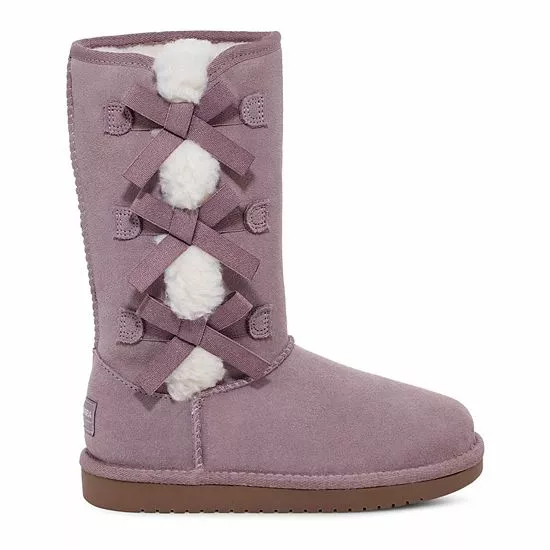 Koolaburra By UGG Victoria Girls' Tall Winter Boots Raspberry Rose 2 Koolaburra By UGG Victoria Girls' Tall Winter Boots Raspberry Rose - Image 2