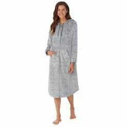 Women's Koolaburra By UGG Plush Hooded Zip Robe With Kangaroo Pocket Old Rose -Koolaburra Boots Shop unnamed file 486