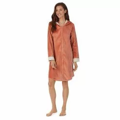 Women's Koolaburra By UGG Plush Hooded Zip Robe Cafe Creme -Koolaburra Boots Shop unnamed file 505