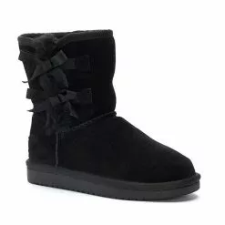 Koolaburra By UGG Victoria Girls' Short Winter Boots Black -Koolaburra Boots Shop unnamed file 6