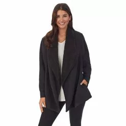 Women's Koolaburra By UGG Microfleece & Sherpa Open Cardigan Blue -Koolaburra Boots Shop unnamed file 654