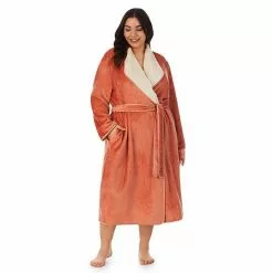 Plus Size Koolaburra By UGG Plush Wrap Robe Cafe Creme -Koolaburra Boots Shop unnamed file 889