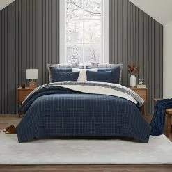 Koolaburra By UGG Sander Quilt Set With Shams Navy -Koolaburra Boots Shop unnamed file 909