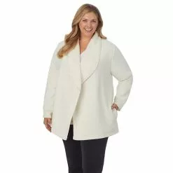 Plus Size Koolaburra By UGG Microfleece & Sherpa Open Cardigan Black -Koolaburra Boots Shop unnamed file 978